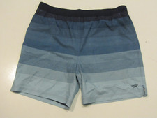 SPEEDO Blue Stripe Tech Volley Shorts NWT MENS Size XL