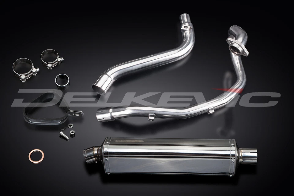 Глушитель из нержавеющей стали Suzuki DR650SE DR650S 96-24 Delkevic насадка на полный выпуск 17 дюймов - Изображение 4 из 4