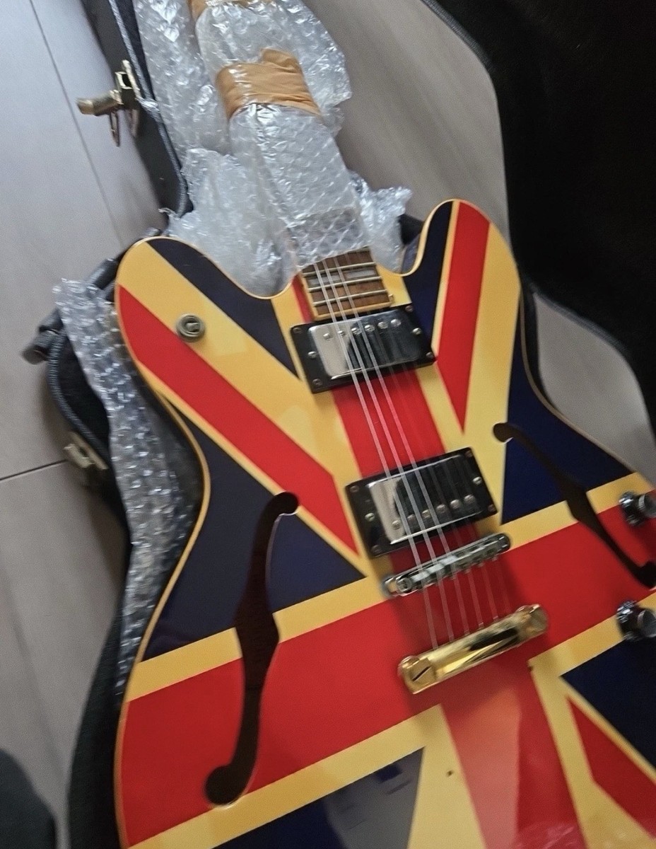 1997 First Run Epiphone Supernova Noel Gallagher Union Jack | eBay
