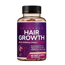 Rainbow Nutrients Hair Growth Vitamins For Women  Biotin 120 Counts Collagen
