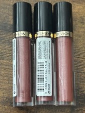 Revlon Super Lustrous Lip Lacquer Rosy Future 260 Lip Gloss High Shine 3 Pack