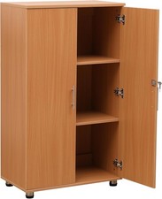 Armadietto portaoggetti in faggio libreria archivio armadio fisso 2 ante chiusura