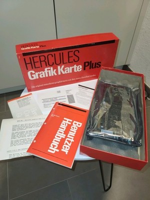 Hercules Graphics Card Plus   Complete in Box   IBM PC/XT   Vintage 1984