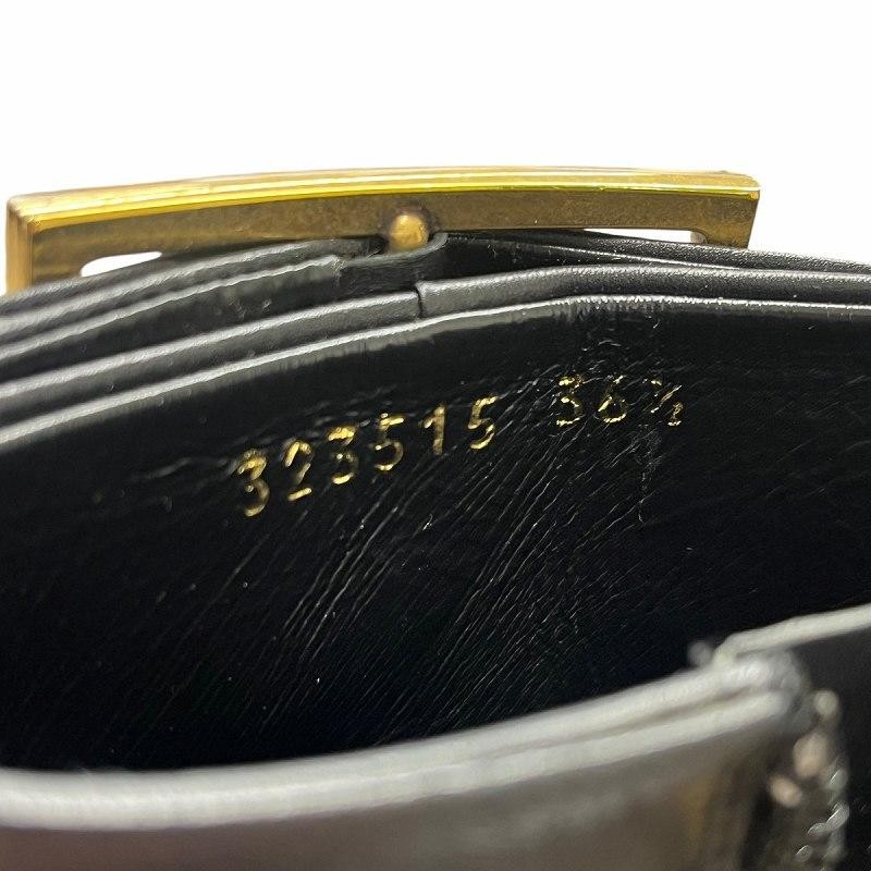 GUCCI Short Belt Design Leather Boots Size:36.5/JP:23.5 Black 141194K Authentic thumbnail 7