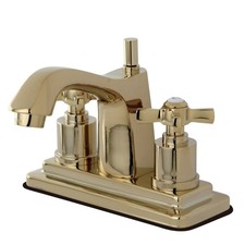 Kingston Brass KS864.ZX Millennium 1.2 GPM Centerset Bathroom - Brass