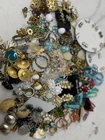 Huge Vintage Costume Jewelry Lot Signed Sterling Rhinestone Earrings Brooches
