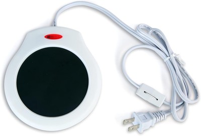 Home & Office Electric Mug Warmer - Coffee, Tea, Cocoa, Soup - White & Black