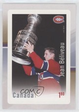 2017 Canada Post Hockey Night Heroes Stamps On Card Jean Beliveau HOF 1o3