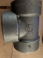 2" x 2" x 1" NPT Threaded #3000 Forged Carbon Steel Reducing Tee  fast shipping