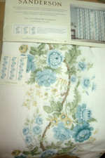 NWT Sanderson 2 pc Window Curtain Panels Hyke...