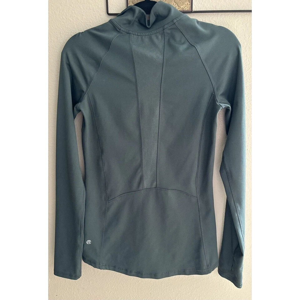 Chaqueta softshell Champion C9 para mujer verde oliva bolsillos manga larga talla pequeña Foto 2 de 3