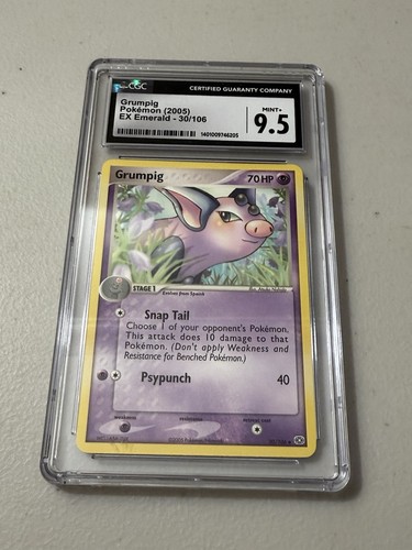 Grumpig graded CGC 9.5 for sale on eBay