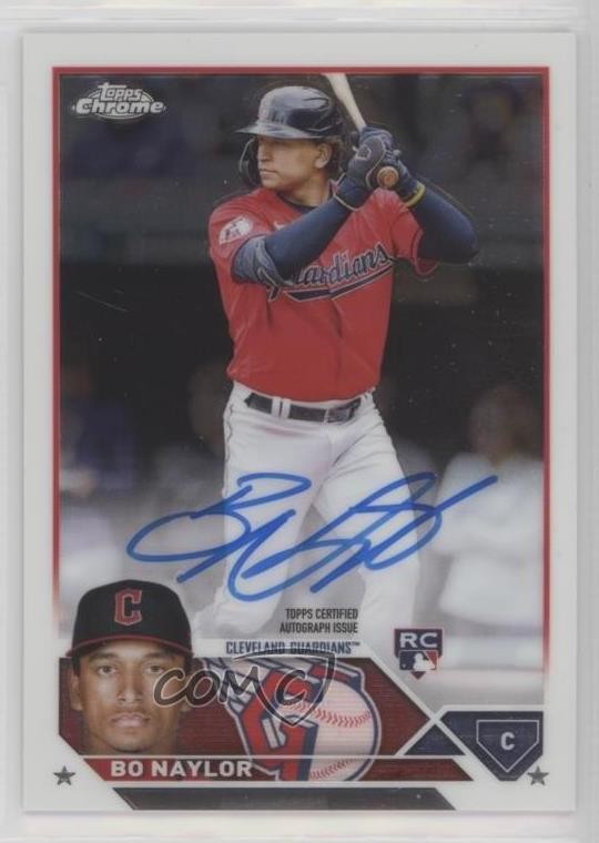 2023 Topps Chrome Rookie Auto Bo Naylor #RA-BN Auto 19hu