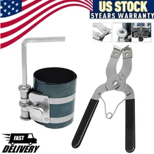 2-1/8" to 7" Piston Ring Compressor Professional Piston Install Tool & Wrench