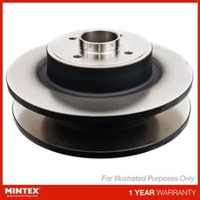 2x Brake Discs Solid For Citroen C4 X e-C4 X Mintex Rear