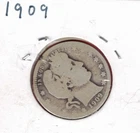 1909-P Silver Barber Quarter 25 Cents .181 Troy Oz ASW ~ $15 of Silver
