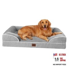 Orthopedic Dog Beds for Extra Large Dogs 44.0"l X 32.0"w X 6.5"th Grey
