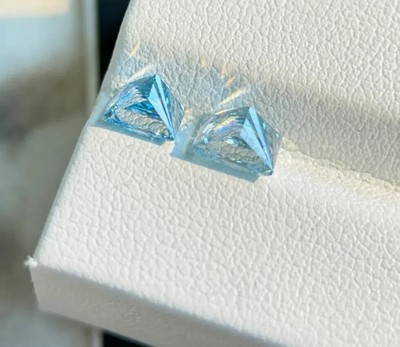2.20 CT Natural Blue Diamond Princess Cut VVS1 D Grade GDGL Certified Q11