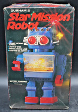 1979 DURHAM'S Hong Kong STAR MISSION ROBOT Battery Operated Unused In Box