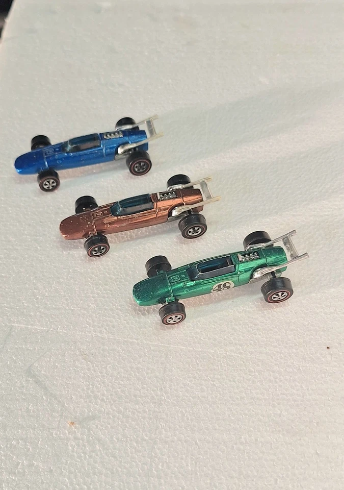 Hot Wheels Redline 1969 Indy Eagle lote de 3 raros cobre/verde/azul/oscuro... Foto 3 de 4