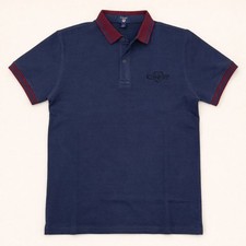 Men's Gant Short Sleeve Contrast Rib Collar Polo Shirt