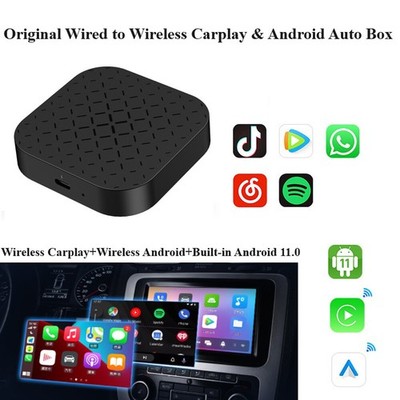 Android 11 Wireless Carplay AI Box Android Auto WiFi GPS Adapter Navi Video APP