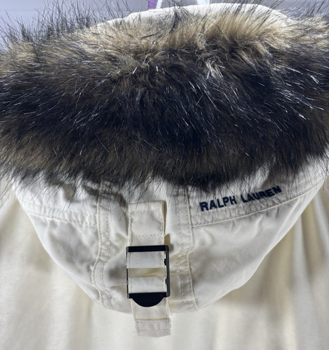 Polo Ralph Lauren Crème RL67 Parka Giacca Meteo Freddo Uomo Taglia Large - Foto 8 di 17