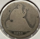 1837 Seated Liberty Dime Silver 10C Us Coin First Year No Stars