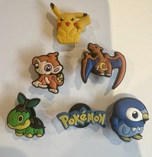 6 Piece Pok mon Croc Charms Lot Pokemon