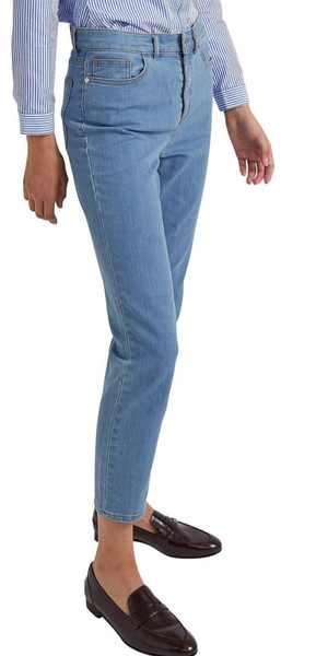 SPORTSCRAFT  Jill Jean Blue Jeans tapered Leg crop Stretch Women’s Size 8