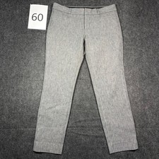 Banana Republic Sloan Pants Womens 4 Heathered Gray Stretch Slim Ankle Trousers
