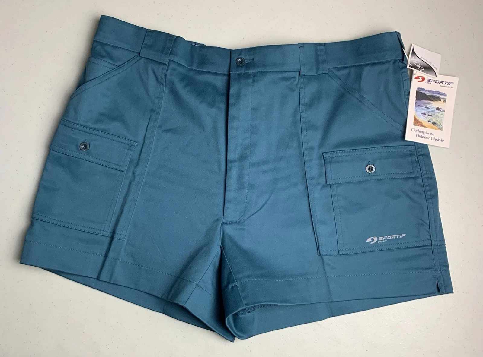 SPORTIF Shorts Mens 42 Original Cargo Yacht Uniform Boating Fishing Vintage New