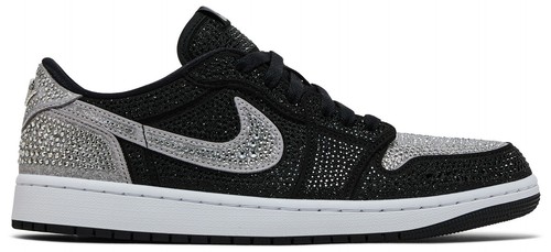 [HM9208-001] WOMENS AIR JORDAN RETRO 1 LOW OG 'SWAROVSKI STEALTH'