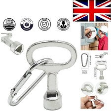 Lightweight Silver Triangle Key - 5cm Portable Tool for Utilities and More