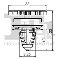 Fa1 11-40031.5 Clip, Trim/Schutzleiste FüR Seat