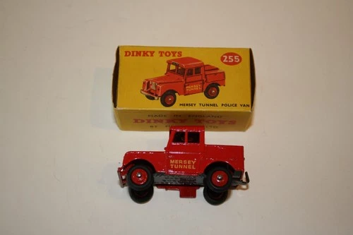 Vintage Diecast Dinky Toy 255 Mersey Tunnel Police Van with Original Box