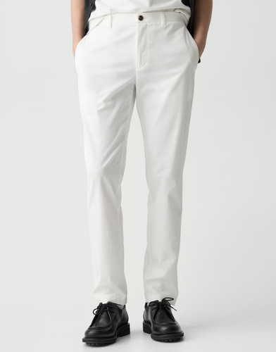 THEORY Zaine Stretch Cotton Twill Pant Trouser White Nordstrom Saks 29 $195