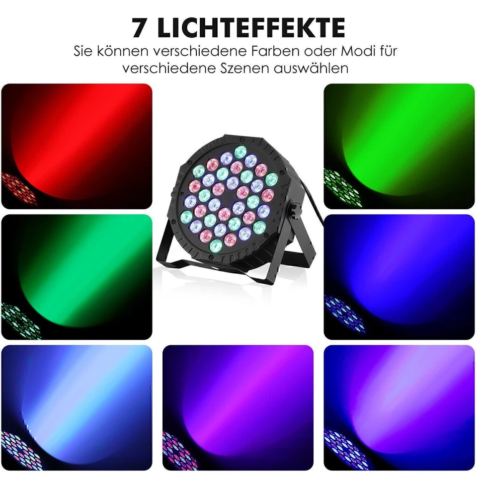 36W LED Par Strahler 36 LED Bühnenlicht Disco Partylicht RGB DMX für Stage Show - Bild 2 von 4