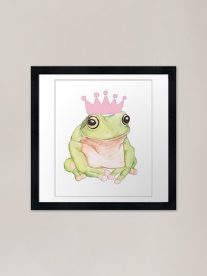 Frosch Prinzessin Gerahmter Kunstdruck Gerahmtes Wandbild Poster Leinwanddruck Bild