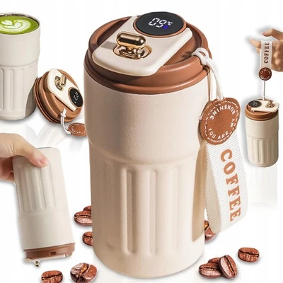 MARKENLOS Thermobecher 410ML Kaffeebecher to Go Auslaufsicher Edelstahl Becher mit Deckel