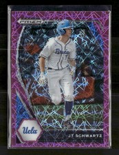 2021 Panini Prizm Draft Picks #PDP111 JT Schwartz Pink Velocity Prizm