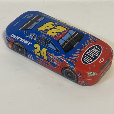 NASCAR Jeff Gordon Race Car #24 DuPont Monte Carlo Collectible Metal Tin Empty