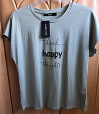 NEU! Hallhuber Shirt "think happy thougts" Gr. XL 42/44  NP 39,99€ AUSVERKAUFT!
