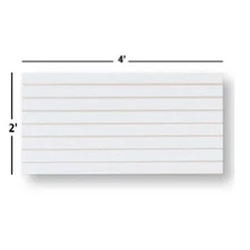 2' x 4' White Slatwall Panels (Set of 2)