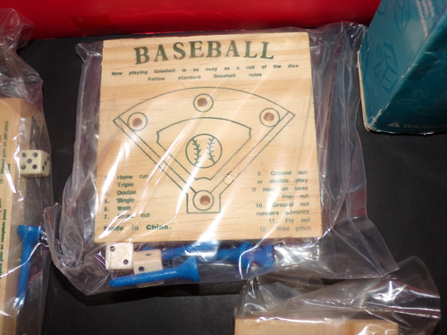 Football, Basketball & Bowling, Derby - Wooden Peg Board Games Dice IN THE BOX - Picture 4 of 7