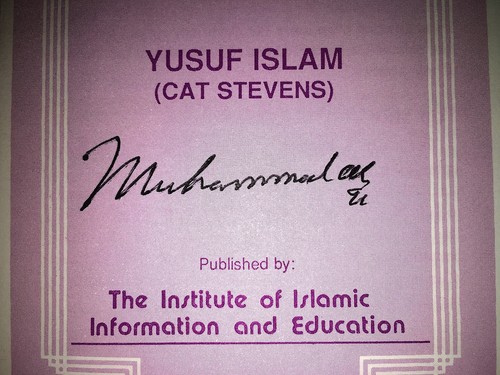 MUHAMMAD ALI BOXING ISLAM PAMPHLET AUTOGRAPHED SIGNED AND DATED 1991 JSA COA - Picture 1 of 4