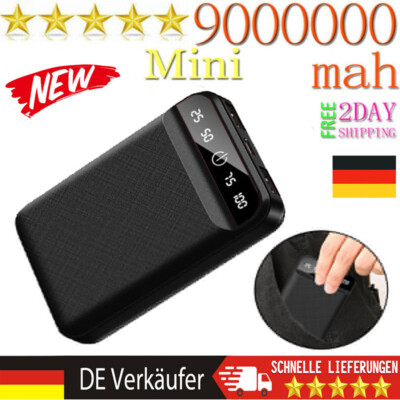 1000000mAh Power Bank Tragbar Schnellladegerät Externer Batterie Ladegerät Handy