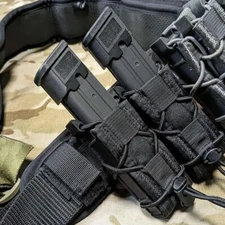 Molle Single Pistol Mag Pouch Magazine Carrier for 9mm/.40, 45ACP .380 Cal Glock