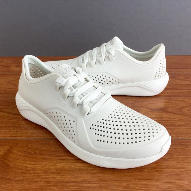 crocs white sneakers