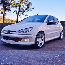 😍LAMA FRONTALE TUNING PEUGEOT 206 SOTTO PARAURTI SPLITTER SPOILER ANTERIORE